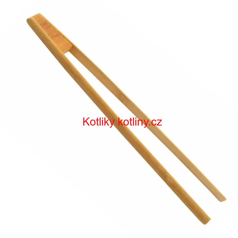 Dřevěné grilovací kleště 30 cm