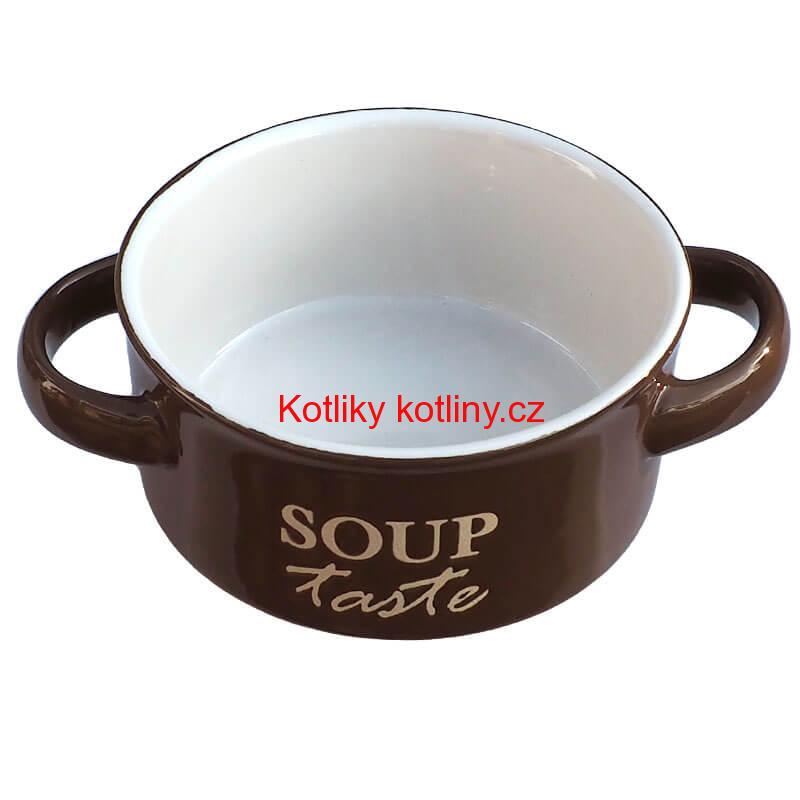 Keramická miska na polévku-hnědá SOUP