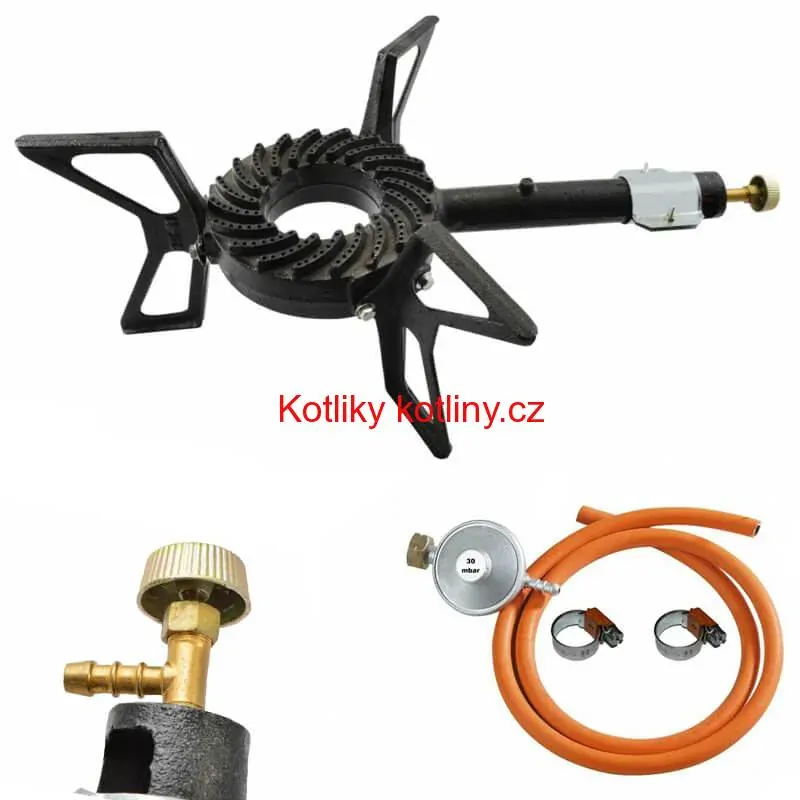 Hořák - plynový vařič 7,5 kW HU + připojovací příslušenství