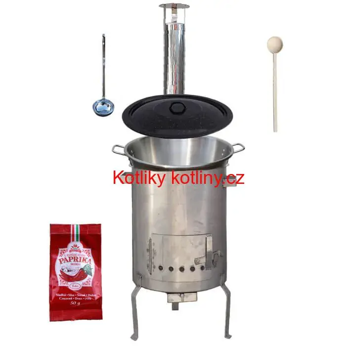 Nerezový kotel 40 L (1,2 mm) + nerezová kotlina (1,5 mm) 45 cm STRONG EXCLUSIVE