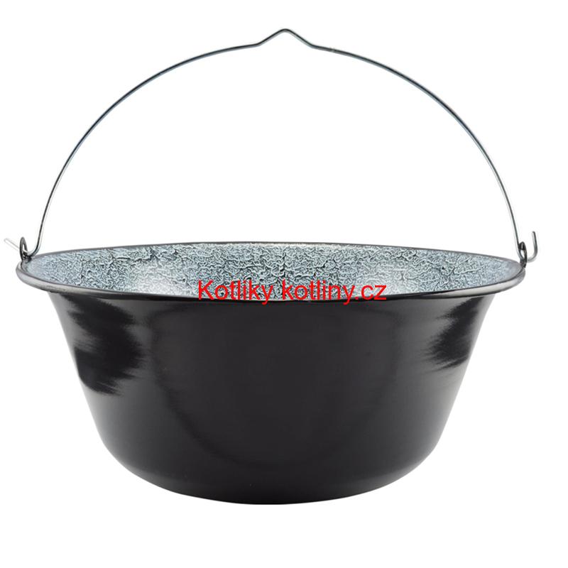 Smaltovaný kotlík 25 L + kovová kotlina 42 KOV
