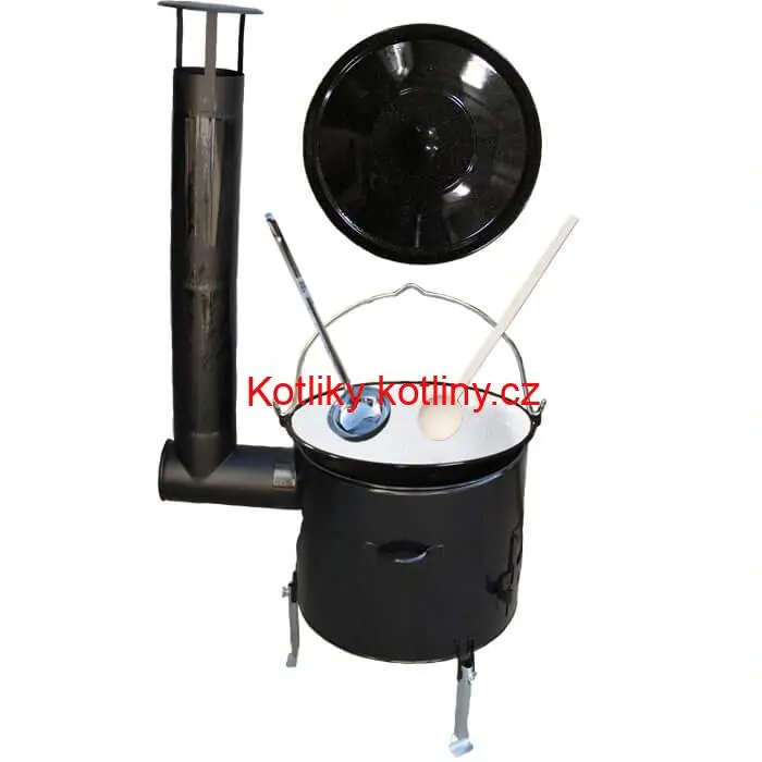 Smaltovaný kotlík 16 L + smaltovaná kotlina 39 Easy party