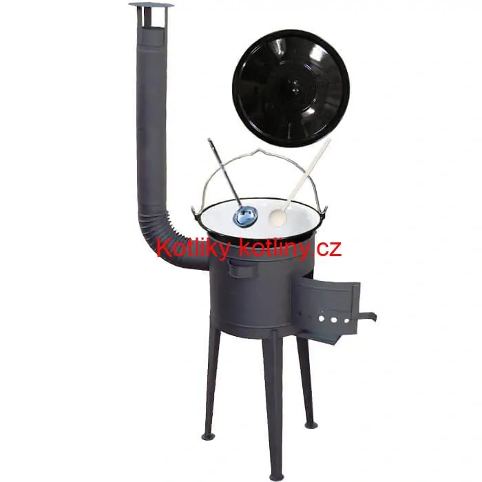Smaltovaný kotlík 25 L (1,2 mm) + vysoká kotlina (1,5 mm) HODO 42 PLUS 600