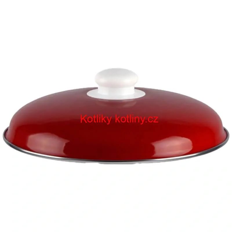 Smaltovaný hrnec s poklicí 2 l červený + pikantní směs koření 50 g Kotlíkový guláš