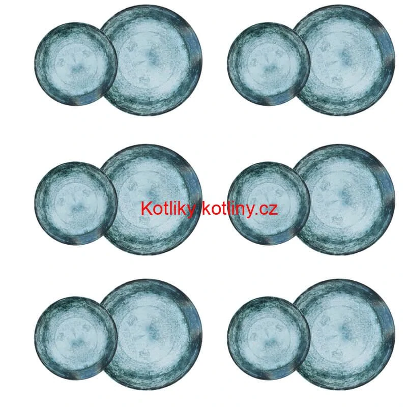 Souprava keramických talířů 18 ks BLUE