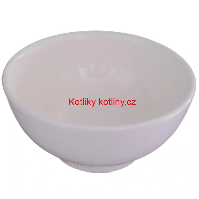 Keramické misky na servírování guláše 15 cm 12 ks bílé