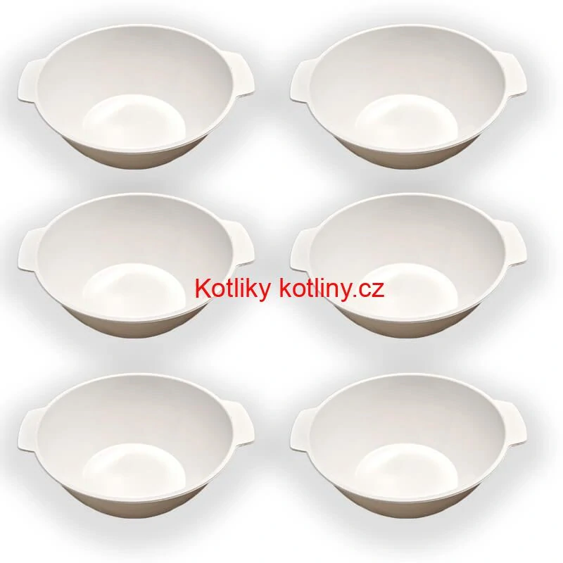 Sada 6 ks: Plastová miska na fajnový kotlíkový guláš a polévky – 500 ml