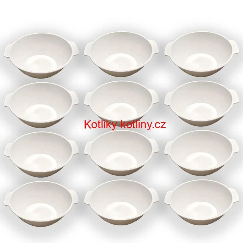 Sada 12 ks: Plastová miska na fajnový kotlíkový guláš a polévky – 500 ml