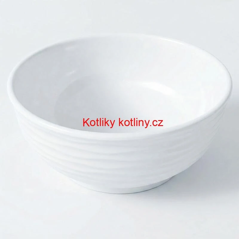 Prémiová bílá miska s kamennou strukturou 750 ml