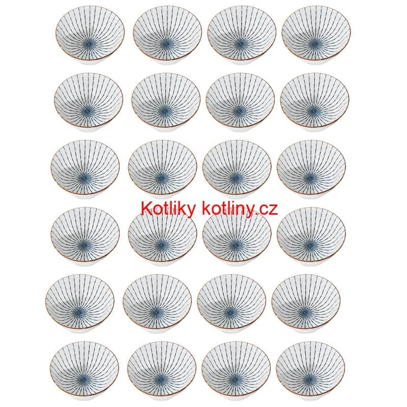 Sada 24 ks velkých keramických misek na guláš a polévky, 1 litr