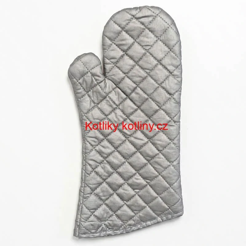 Chňapka stříbrná s dlouhým rukávem 35 cm