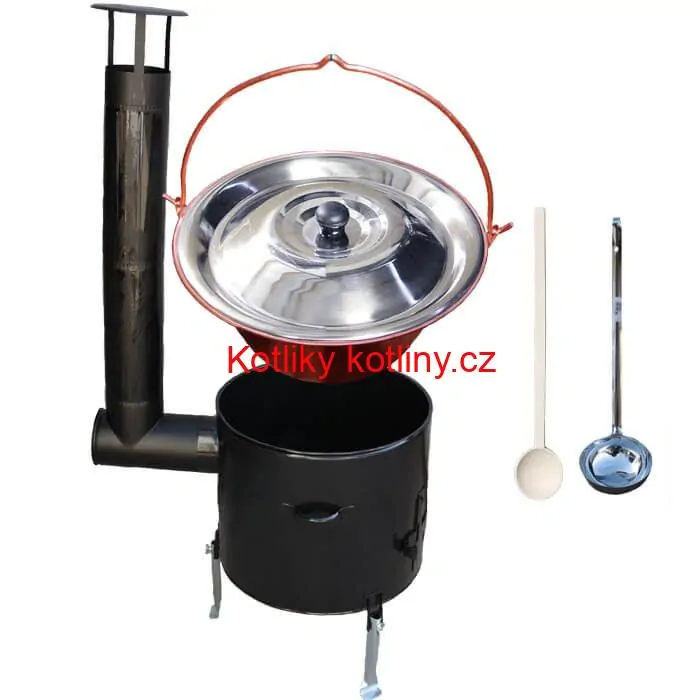 Měděný 30 L + smaltovaná kotlina 45 cm EXCLUSIVE