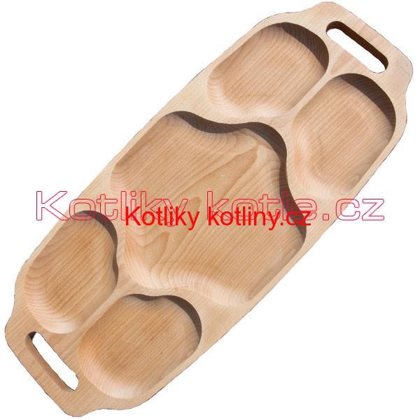 Servírovací dřevěný podnos