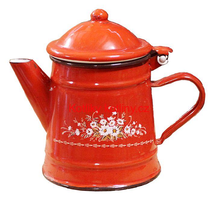 Smaltovaná konvice 0,5 L DEKO