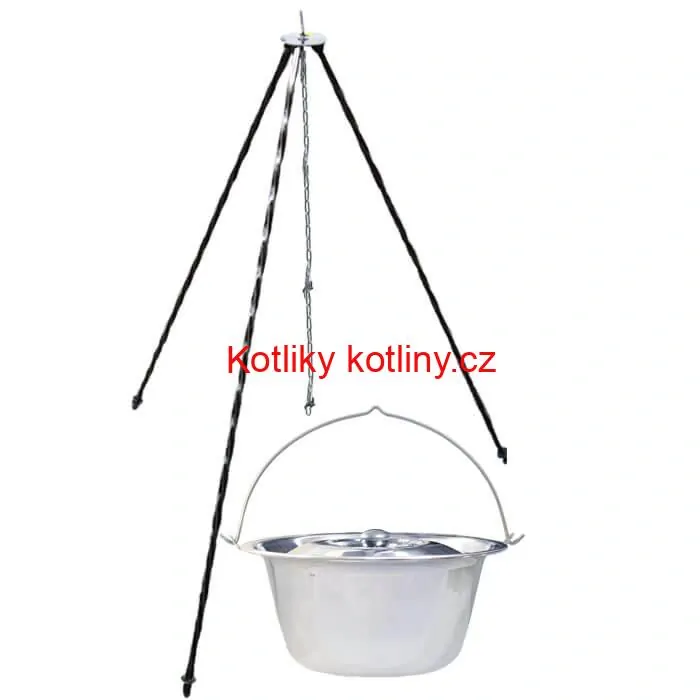 Nerezový kotlík 8 L INOX + poklice + stojan CLASSIC