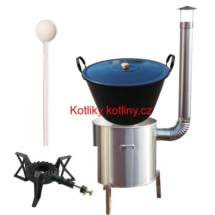 Zabijačkova nerezová souprava 80 L + hořák