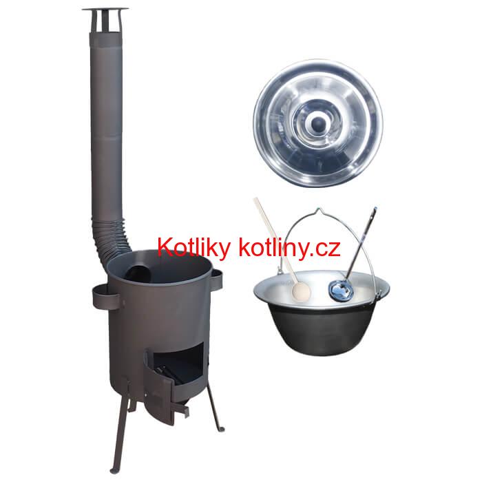 Nerezový kotlík 30 L (1,5 mm) + žáruvzdorná kotlina 45 PLUS 600 4 MM