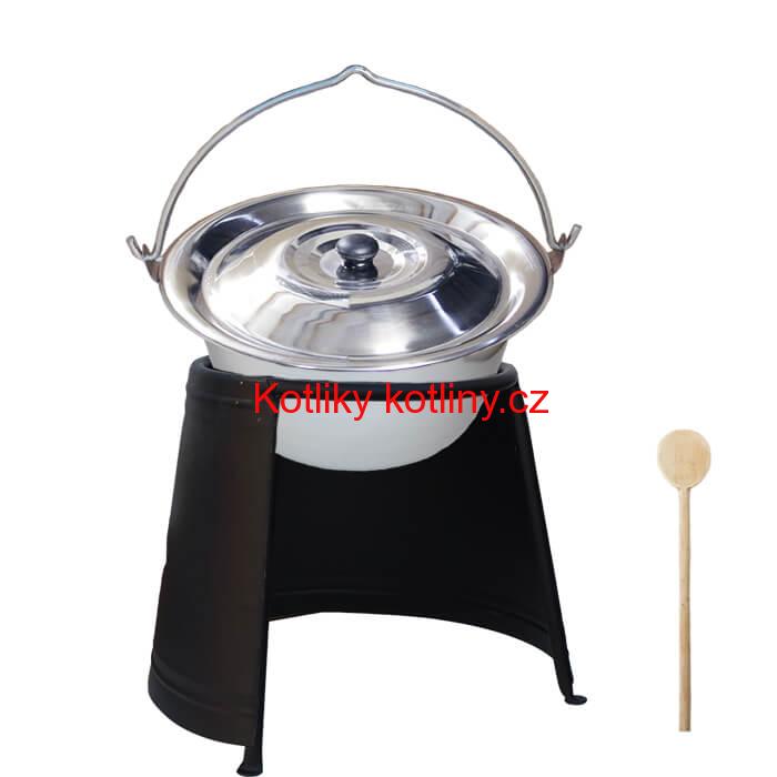 Nerezový kotlík 20 L (1,2 mm) + chránič plamene