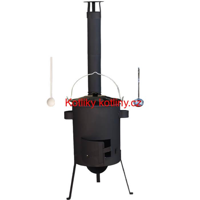 Smaltovaný kotlík 25 L + žáruvzdorná kotlina 45 PLUS 600 4 MM