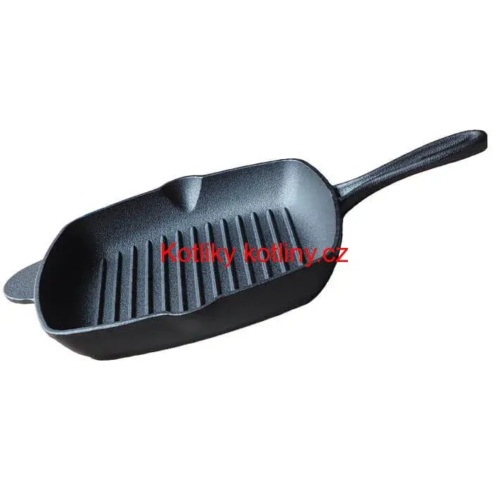 Litinová pánev na grilování a pečení 26 x 26 cm