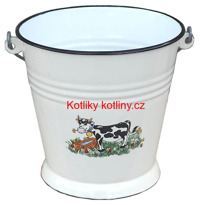 Smaltované vědro 5 L DECOR