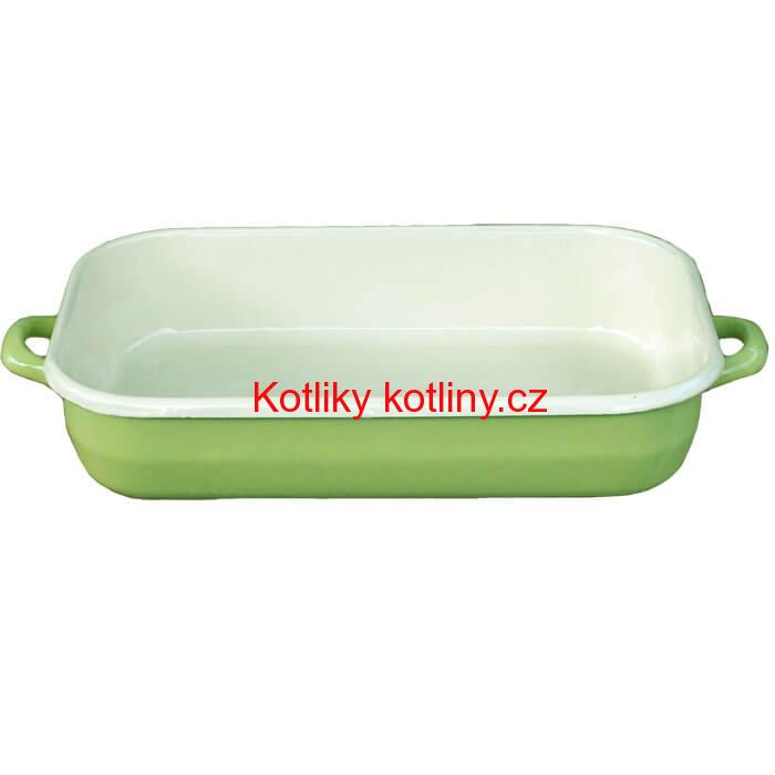 Smaltovaný pekáč 46 x 24 cm GREEN