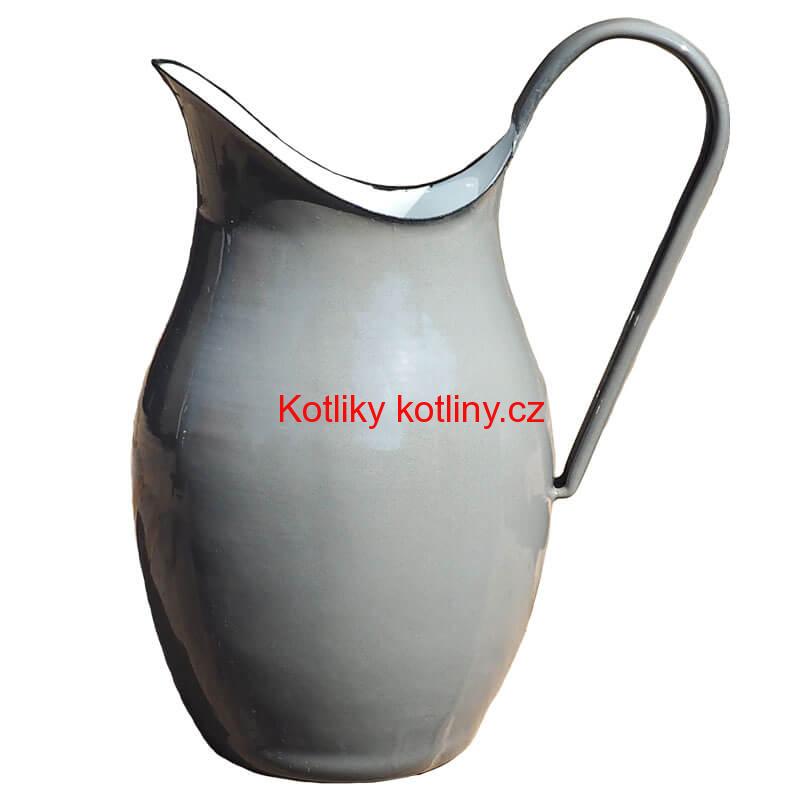 Smaltovaná konvice na vodu 2 L ŠEDÁ