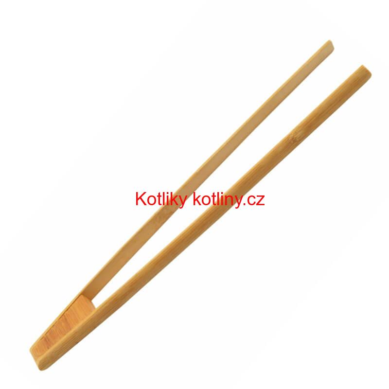 Dřevěné grilovací kleště 30 cm