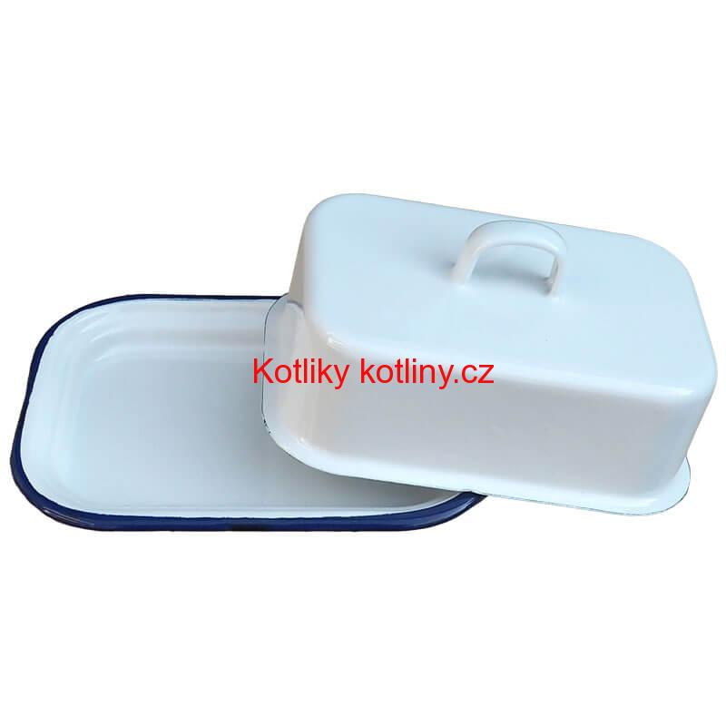 Smaltovaná maselnička - bílá