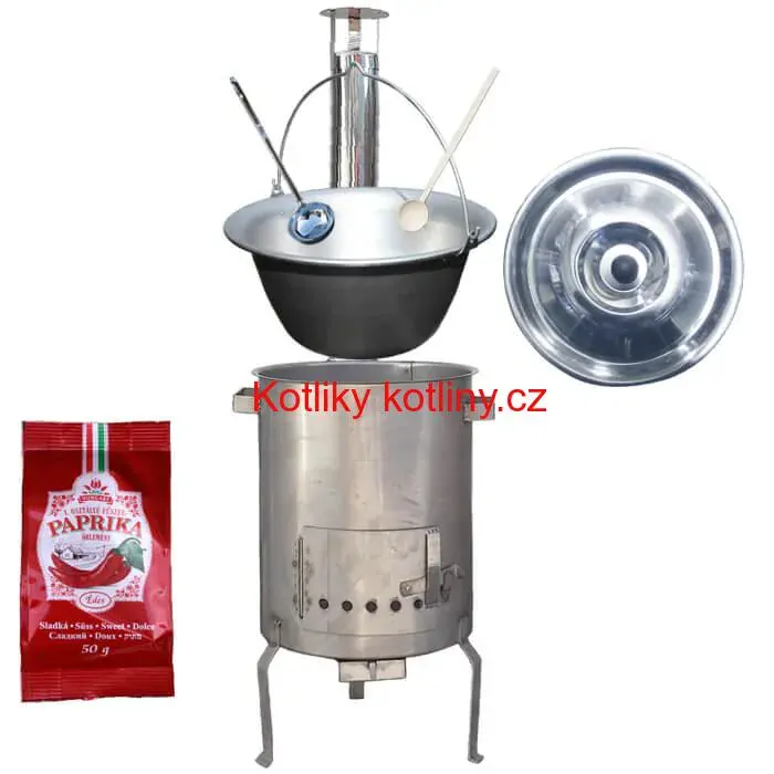 Nerezový kotlík 20 L (1,5 mm) + nerezová kotlina (1,5 mm) 39 cm STRONG EXCLUSIVE