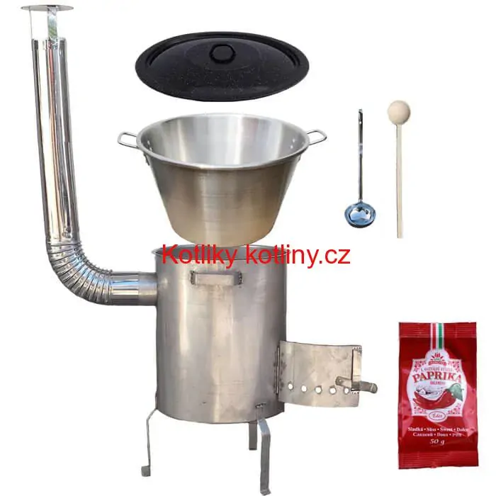 Nerezový kotel 40 L (1,2 mm) + nerezová kotlina (1,5 mm) 45 cm STRONG EXCLUSIVE