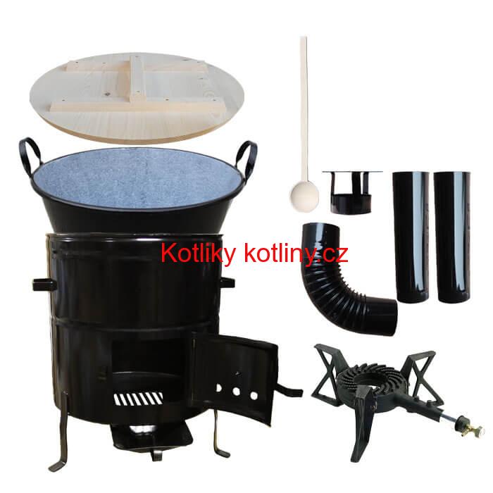 Zabijačkový kotlový set 100 L + hořák + kouřovod zdarma!