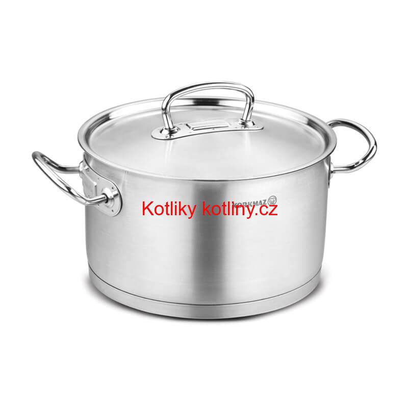 Sada nerezových hrnců s poklicí + rendlík 2 + 1 ks 6 L, 10 L, 2,8 L