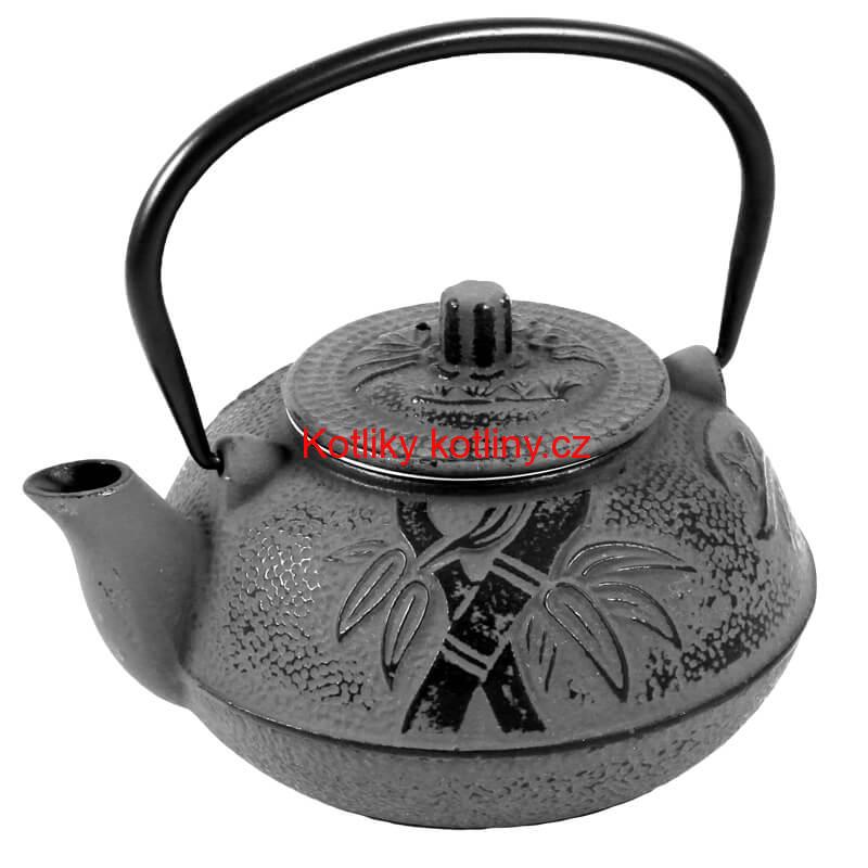 Litinový čajník 600 ml šedý