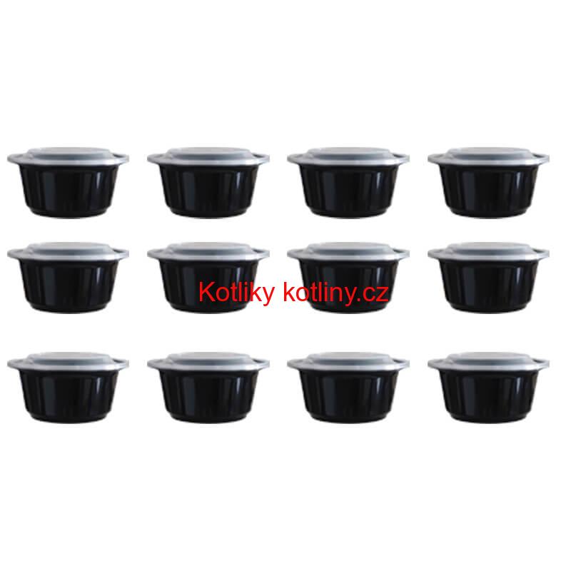Smaltovaný kotlík 20 L (0,8 mm) + kovová kotlina 42 KOV + vařečka + misky 12 ks