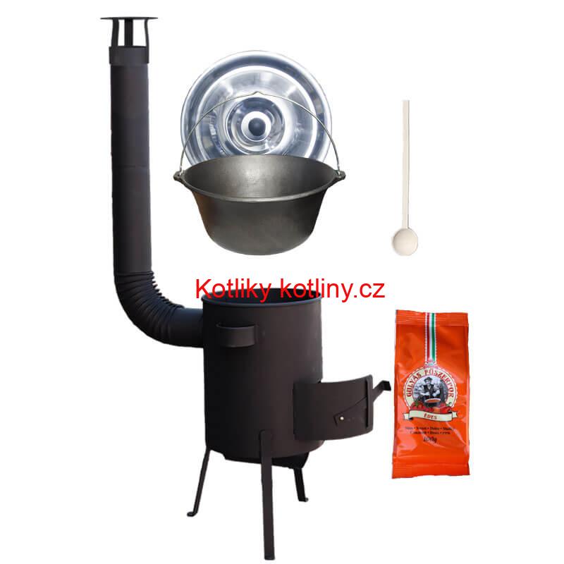 Litinový kotlík 16 L + žáruvzdorná kotlina 36 PLUS 600 4 MM