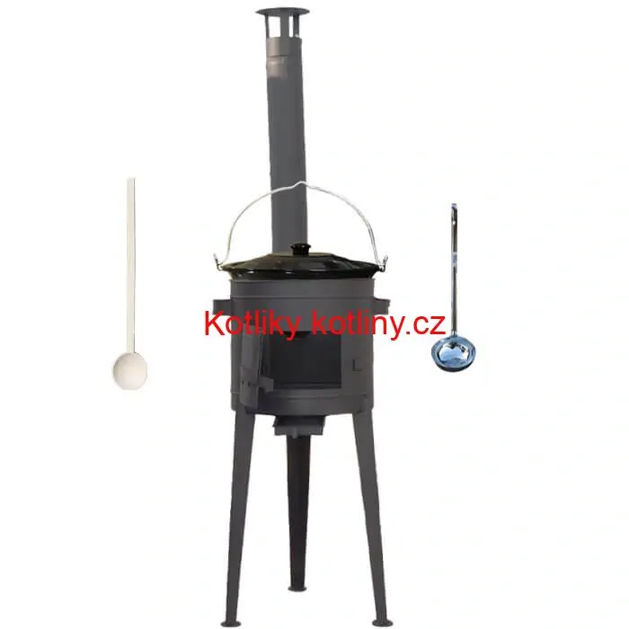 Smaltovaný kotlík 25 L (1,2 mm) + vysoká kotlina (1,5 mm) HODO 42 PLUS 600