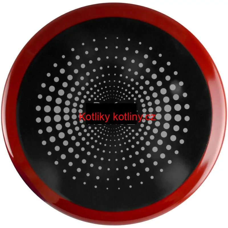 Smaltovaný kastrol s poklicí 1,5 L červený + pikantní směs koření 50 g Kotlíkový guláš