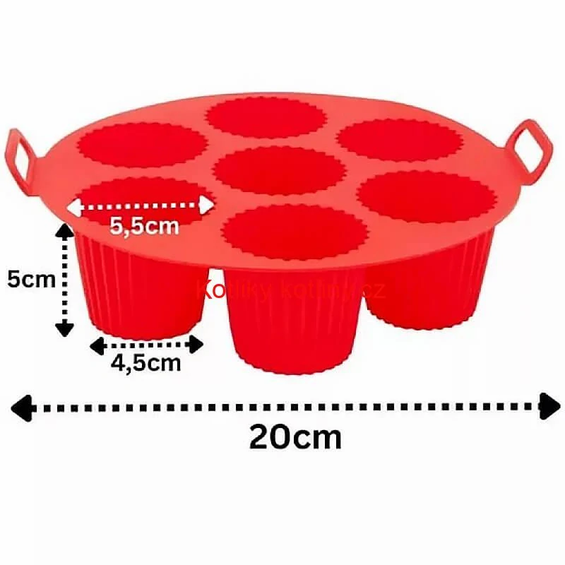 Forma na muffiny do horkovzdušné fritézy 7 x
