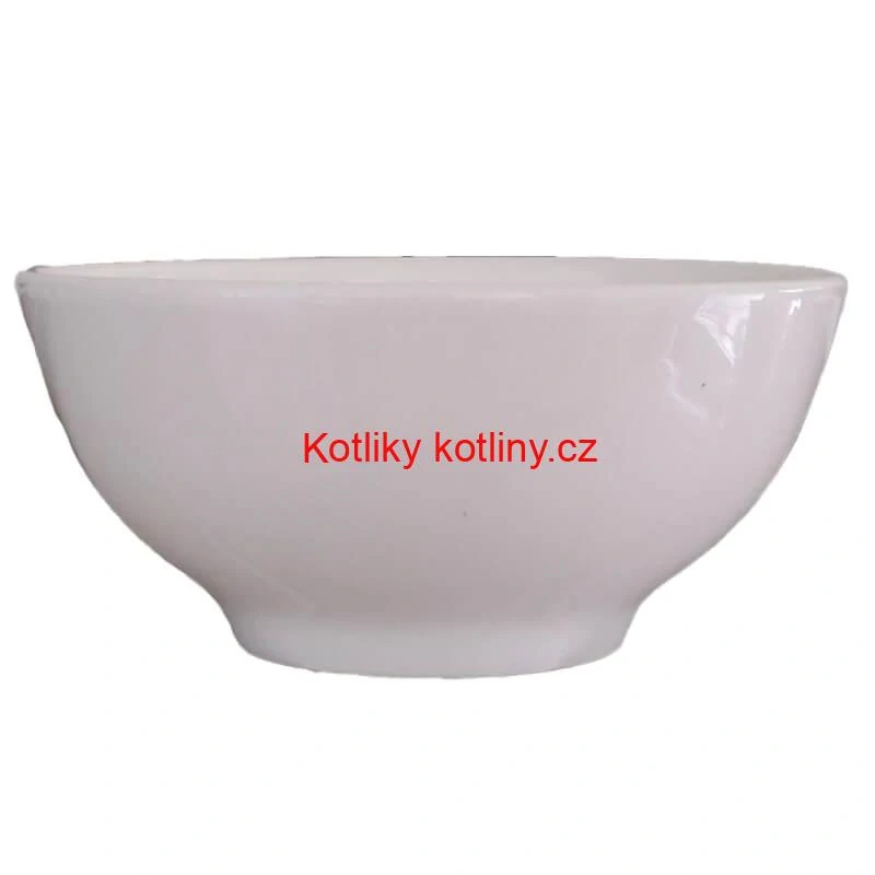 Keramické misky na servírování guláše 15 cm 6 ks bílé