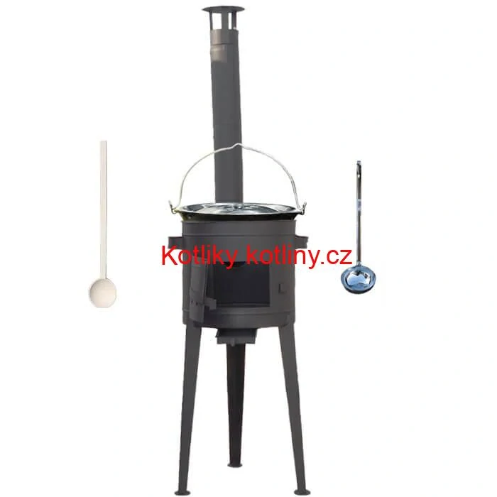 Smaltovaný kotlík 30 L (1,2 mm) + vysoká kotlina 47 cm (2 mm) HODO PLUS 600