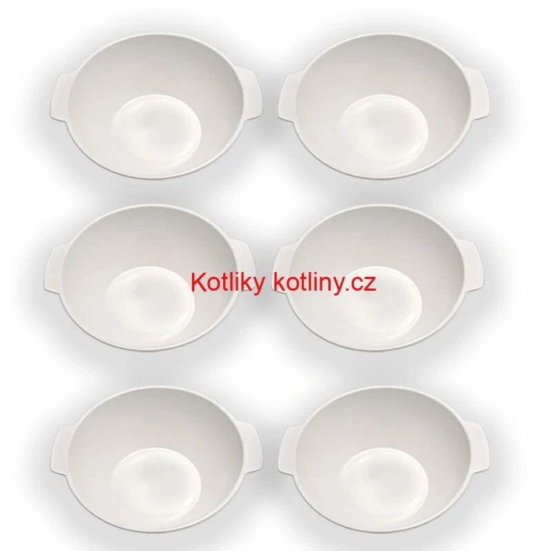Sada 6 ks: Plastová miska na fajnový kotlíkový guláš a polévky – 500 ml