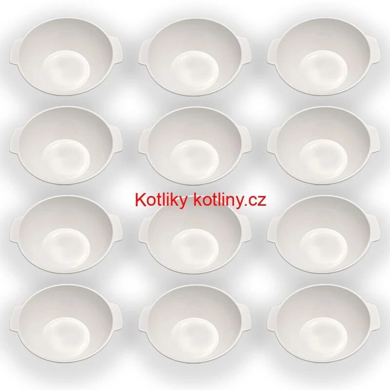 Sada 12 ks: Plastová miska na fajnový kotlíkový guláš a polévky – 500 ml