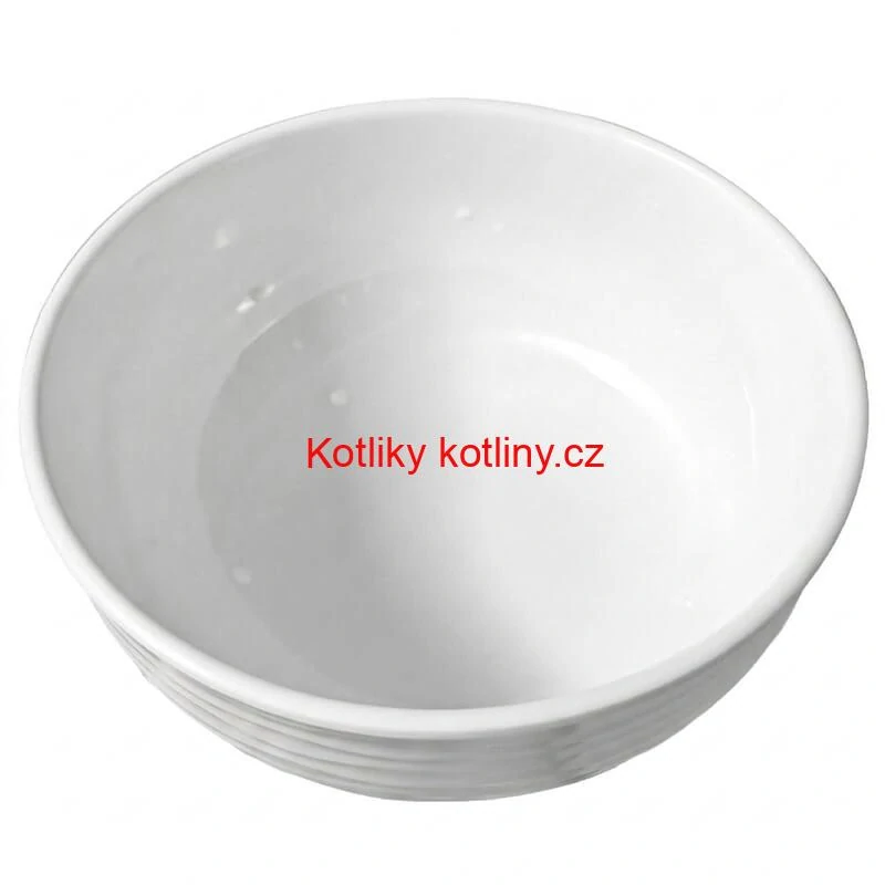 Prémiová bílá miska s kamennou strukturou 750 ml