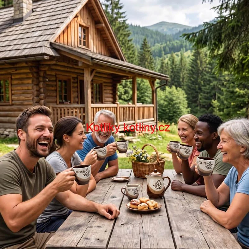 Sada keramických hrnků na kávu 100 ml 6 ks