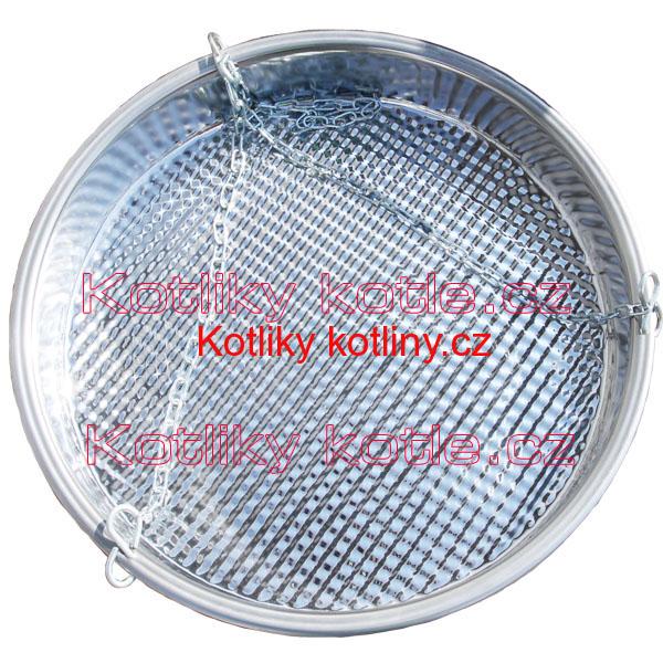 Nerezová pánev s řetízkem 42 cm 