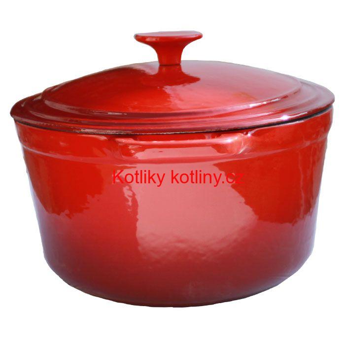 Litinový pekáč 6,2 L - červený
