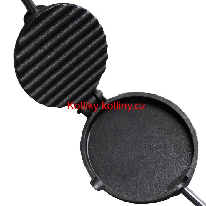 Litinová pánev na grilování steaků DUO