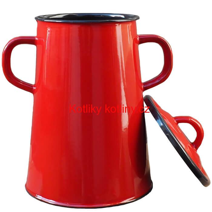 Nádoba na mast 2 L Červená