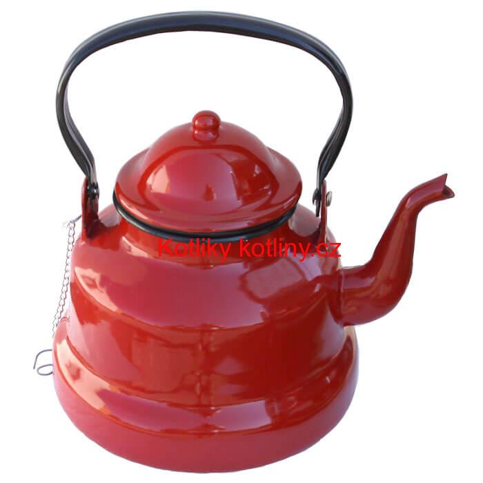 Smaltovaný čajník 1,5 L RED